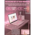 thumbnail image 6 of Fsjun 15.6" Pink Laptop,Win11 Pro,Intel 11th Gen N95(Up to 3.4GHz),16GB RAM 512GB NVMe,1920x1080 IPS Display, Backlit Keyboard,Fingerprint Sensor,5800mAh Battery,WiFi 5,Student & Business, 6 of 8