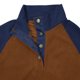 thumbnail image 5 of Blusa y camisa de manga larga con cuello alto para hombre, estilo casual, con estampado de palmeras color cacao, deportiva, con cuello alto, botones y patchwork, de poliéster., 5 of 5