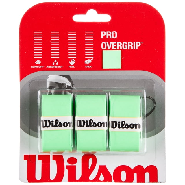 Overgrip de tenis Wilson Pro 0,6 mm liso verde