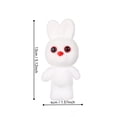 thumbnail image 2 of Easter Decorations Flocked Foam Bunny, 5.12" Spring Holiday Decor Figurine, Cute Rabbits Ornament for Easter Gifts and Table Centerpiece, Light Purple, 2 of 5