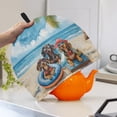 thumbnail image 3 of HELLHERO 1Pcs Lightweight Tea Cozy Insulate Tea Pot Not Easily Deformed, Dachshunds Beach Party, 3 of 8