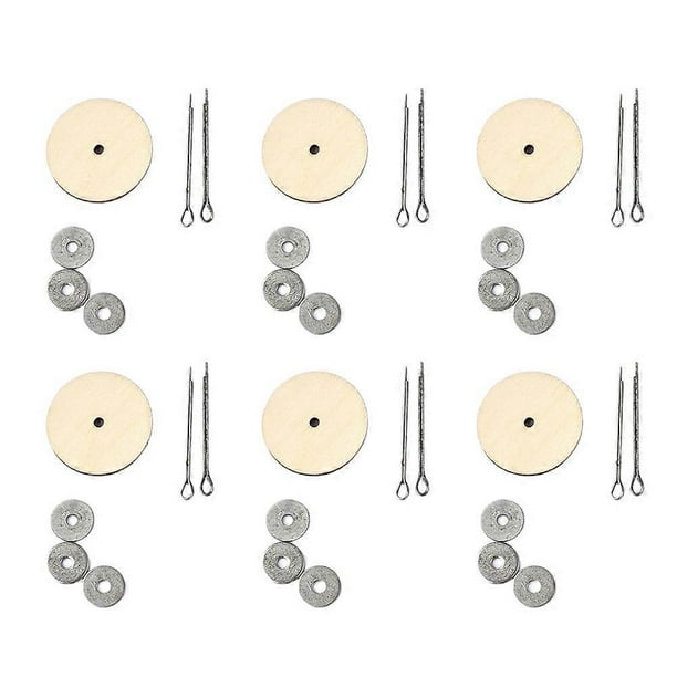 Wooden Doll Joint Accessories Set Rotatable Bear Joints for DIY Crafting, Movable Limbs for Dolls, Amigurumi & Creative Projects
