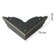 thumbnail image 2 of 12 protectores de esquina de metal de estilo antiguo vintage para muebles, protectores de esquina para mesa, cofre, joyero JAMW Sencillez, 2 of 5