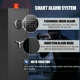 thumbnail image 4 of Fireproof Gun Safe, Quick Access Password Long Gun Safe, 5-7 Gun Safes for Home Guns and Pistols with LCD Keypad, Gun Cabinet for Guns and Shotguns with 3 Adjustable Racks,Ammo Box, 4 of 5