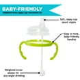 thumbnail image 4 of Botabee Green Soft Spout Sippy Cup Kit Fits 5oz and 8oz Bottles Weighted Straw, Handles, and Nipple (2 Pack) for Comotomo Baby Bottles, 4 of 5