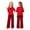 Red, variant on 2-Piece Red Halloween Costumes Rise of Red Cosplay, Short Sleeve Top and Pants Outfit, Dress-Up Apparel for Anime Themed Party Events