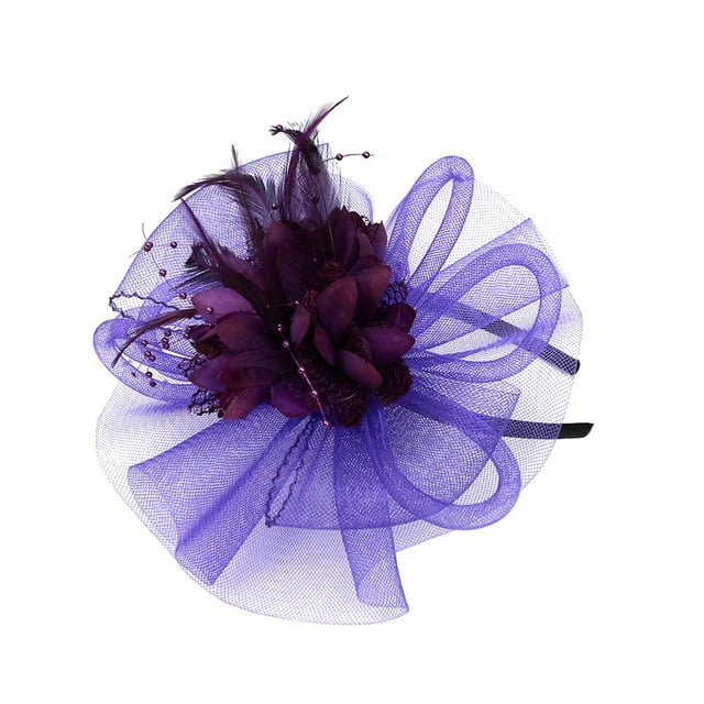 Kcodviy Women Wedding Mesh Hat Clothes Fascinator Penny Ribbons and Baseball Caps Men Plain Feathers Party Sports Dad Hat Running Hat Running Cap Mens