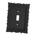thumbnail image 3 of WLPZXP Light Switch Cover Plate Black Decorative for Household Bathroom Living Room Style A, 3 of 9