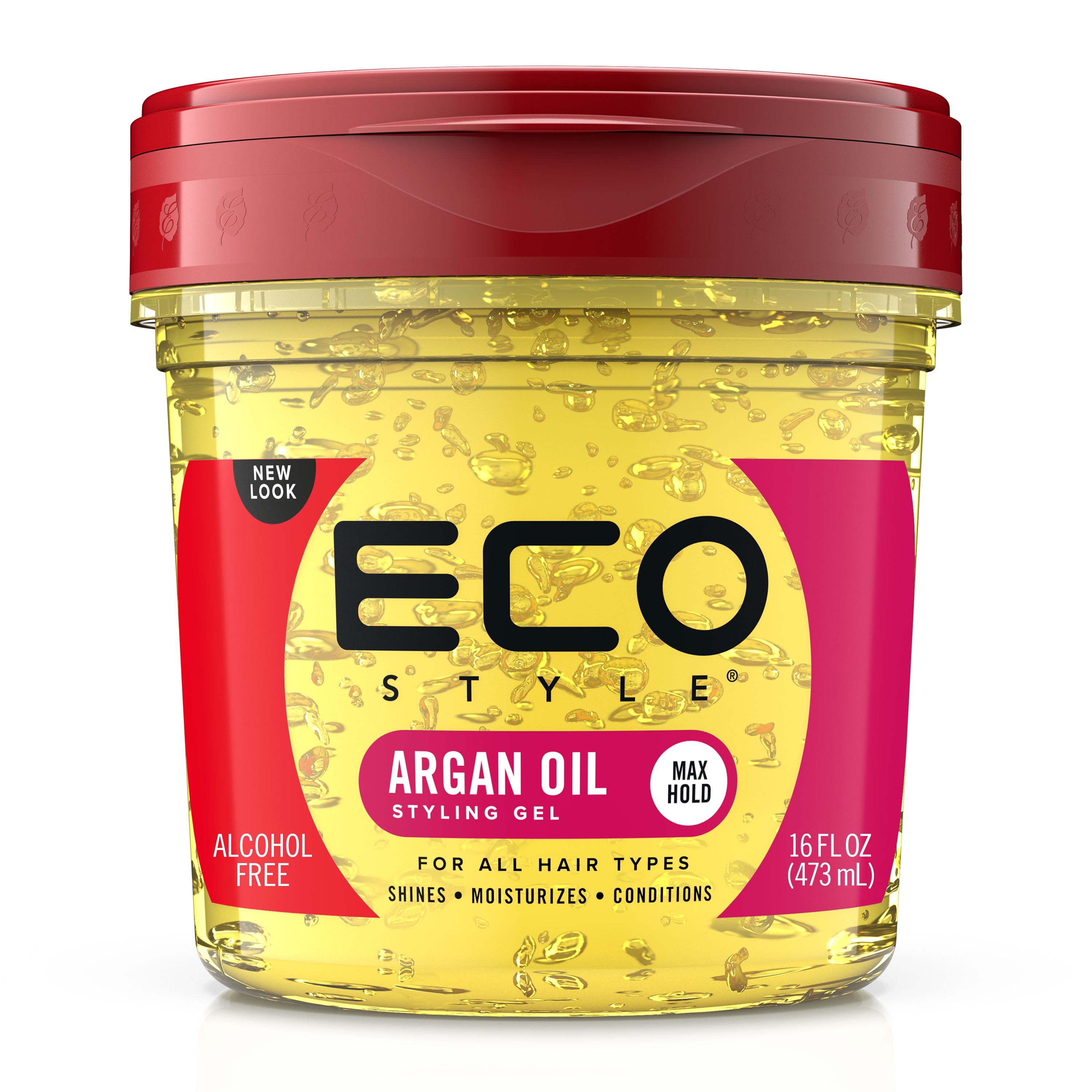 Eco Style Argan Oil Hair Styling Gel, 16 oz., Moisturizing, Unisex