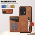 thumbnail image 7 of Phone Case for Samsung Galaxy A53 5G, Stylish Wallet Cover with Credit Card Holder Crossbody Strap Magnetic Closure Kickstand PU Leather Drop Protective Phone Case for Samsung Galaxy A53 5G - Brown, 7 of 7