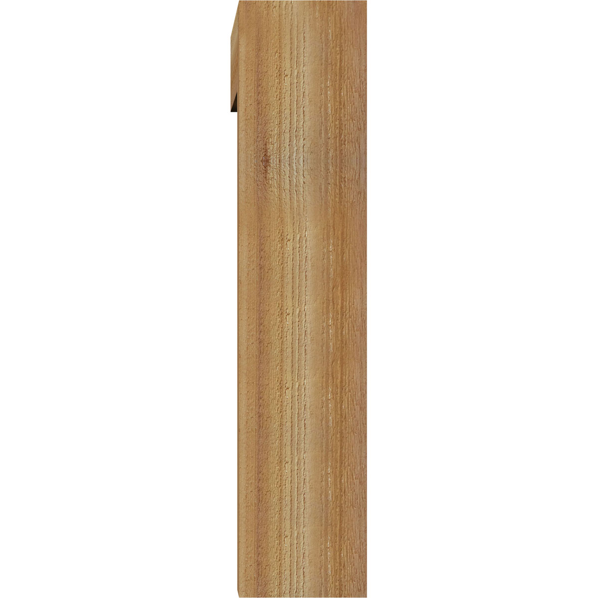 Ekena Millwork 6"W x 20"D x 28"H Funston Block Rough Sawn Bracket w/ Offset Brace, Western Red Cedar