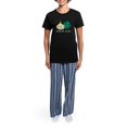 thumbnail image 4 of CafePress - Garlic &Amp; Gaelic Women's Dark Pajamas - Women's Short Sleeve Print T-Shirt and Pants Dark Cotton Pajama Set, 4 of 7