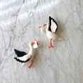 thumbnail image 4 of Stork Ornament Welcoming Newborn, Handmade Felt Hanging Decoration for Christmas Nursery Wall Hooks or Tree Display, Symbolic Gift for Baby Showers Parents Family Blessings, 4 of 4