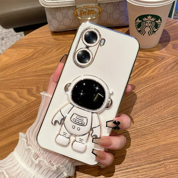 Funda de teléfono con soporte de astronauta 3D para Huawei Honor X40i X30i X30 X20 X10 9X 8X Pro Max SE X8 X6 Honor 50 SE 30 20 Pro 30 20 10 lite Fivean unisex