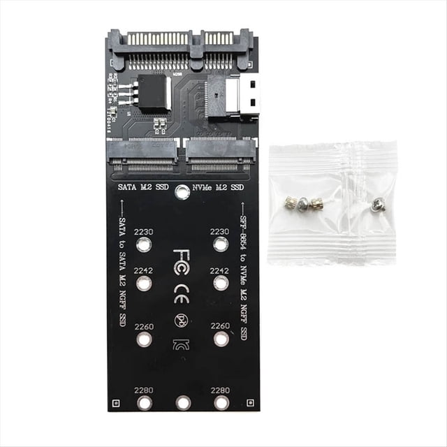 Adaptador SSD M2 M.2 Ngff SSD A + M2 NVME SSD A SFF-8654 Convertidor A Tarjeta de Expansión M2