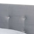 thumbnail image 5 of Baxton Studio Caprice Contemporary/Modern Velvet Tufted Panel Bed, Full, Grey/Black, 5 of 9
