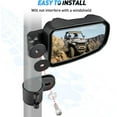 thumbnail image 3 of Nilight UTV Side Mirrors Offroad Rear View Mirrors Aluminum Universal Fits with Windshield for 1.75inch Roll Cage Polaris Ranger RZR Pioneer Can-Am Commander Kawasaki Yamaha Cfmoto, 2 Years Warranty, 3 of 7