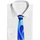 thumbnail image 4 of Corbatas textiles de lujo para hombre, de poliéster, llama azul, fuego, delgadas, a la moda, largas, formales, informales, para boda, 4 of 5