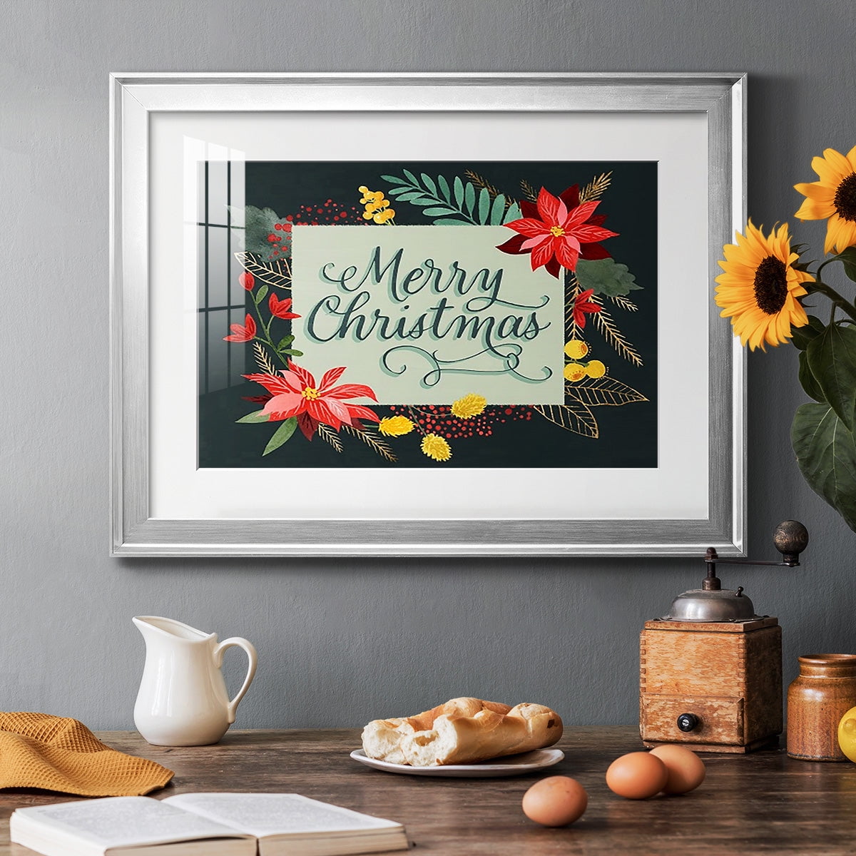 Bright Christmas Night I Premium Framed Print - Ready to Hang