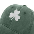 thumbnail image 6 of Migroa Washed Cotton Unstructured Dad Hat, Retro Baseball Cap for Men Women, Relaxed Fit Bottle Green + Ebony Universal Fit, 6 of 6