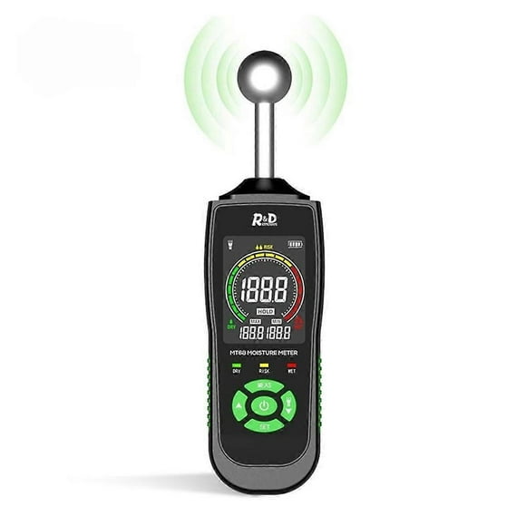 Medidor digital de humedad de madera, detector de humedad en madera, pantalla LCD, higrómetro con alarma, comprobador de humedad, lector de humedad de madera