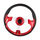 thumbnail image 1 of Volante de derrape de 320 mm con botón de bocina Volante de carrito de golf de 12,5 pulgadas Volante modificado para automóvil rojo, 1 of 8
