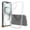 Clear, variant on For Apple iPhone 16 (6.1") Crystal HD Clear Back Panel + TPU Bumper Frame Hybrid Slim Hard Shockproof Defender Phone Case Cover by Xpression - Black