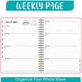 thumbnail image 5 of Bxaolu 2027 Appointment Book - July 2026 - June 2027,Academic Calendar with Weekly ＆ Monthly, 8.5'' x 15.8'', A5, 2027 Daily Planner Schedule Book with Tabs with Tabs, Hard Cover (Light Blue), 5 of 9