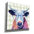 thumbnail image 2 of Epic Graffiti 'Bespectacled Bovine II' by Victoria Borges, Canvas Wall Art, 26"x26", 2 of 2