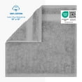thumbnail image 5 of Cotton Paradise 100% Cotton 4 Piece Washcloths, Soft Absorbent Small Hand Face Towels Wash Rags for Body, Light Gray, 5 of 6