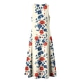 thumbnail image 6 of VBVC Women's Floral V-Neck Sleeveless Maxi Dress,Button Detail Loose Flowy Dress For Women,Ladies' Casual Patriotic Summer Sundress with Pockets,Multicolor,S-3XL, 6 of 8