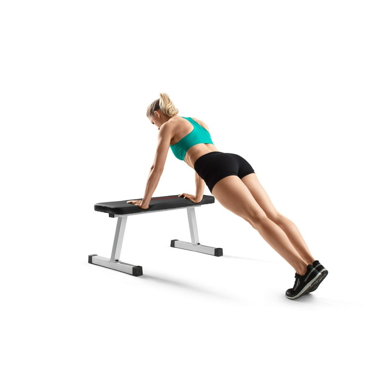 Weider Strength Flat Weight Bench with Sewn Vinyl Seats and 460 lb. Total Weight Capacity Walmart