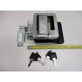 thumbnail image 2 of CTW S-TDL01C Chrome 5.00 x 5.00 inches Metal, RV Camper Trailer Entry Door Handle Latch Keyed Lock, 2 of 5