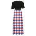 thumbnail image 3 of WILLBEST Vestidos Largos Falda Larga Con Estampado Del Día De La Independencia Para Mujer Falda Informal De Verano 2381, 3 of 3