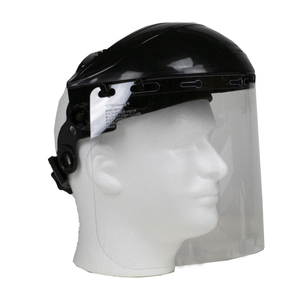Forney Industries Face Shield with Ratchet-Type Headgear, Clear