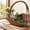 L, variant on Harvest Basket, Woven Flower Basket, Picnic Baskets, Wicker with Handle, Rattan Harvest for Vegetables Fruits Flowers, Portable Multipurpose Woven Storage for Garden Outdoor Home
