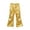 Gold, variant on BLVB Girls Shiny Flare Pants Loose Fit Dance Bell Bottoms Elastic Waist Sparkly Wide Leg Trousers for Toddler Kids(Silver,14-15Years)