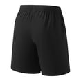thumbnail image 5 of CQONEPT Mens Athletic Shorts Big and Tall Gym Pocket Shorts Quick Dry Lightweight Workout Basketball Drawstring Tennis Pant Black 3XL, 5 of 6