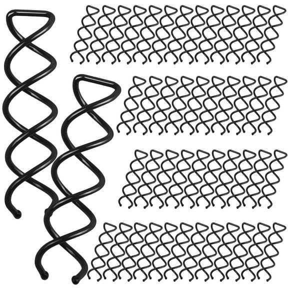 Spiral Hair Pins, Spin Pins, Twist Screw Hair Pin, Spiral Bobby Pins with Non-Scratch Round Tips, Black, for Women Bun Hair Style DIY
