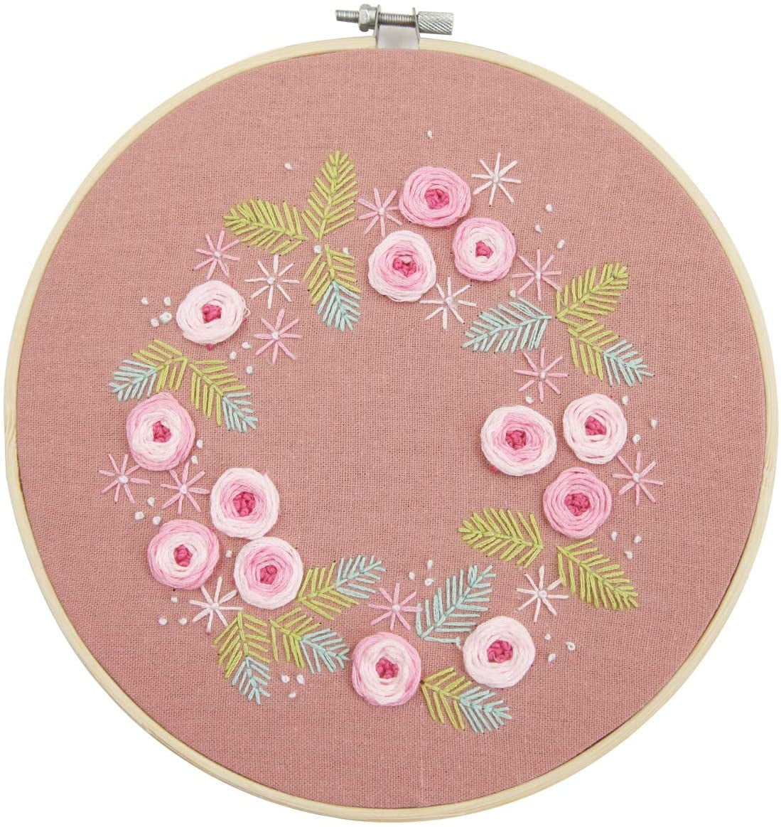 Maydear Stamped Embroidery Kit for Beginners with Pattern, Cross Stitch  Kits - Hibiscus