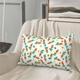 thumbnail image 5 of Zufioo Cute Carrot Print Double-sided Plush Pillow Cover,Decorative Pillow Protector without Pillow Core, Suitable for Sofa, Bedroom, Car-16"x24", 5 of 6