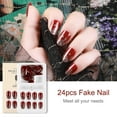 thumbnail image 4 of 24Pcs Fake Fingernail Tips Full Cover Fake Nail Nails Art, 4 of 7