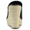 thumbnail image 4 of BLISSFUL STEP Women's Slip-On Platform Wedge Heel Wedge Sandals, 4 of 7
