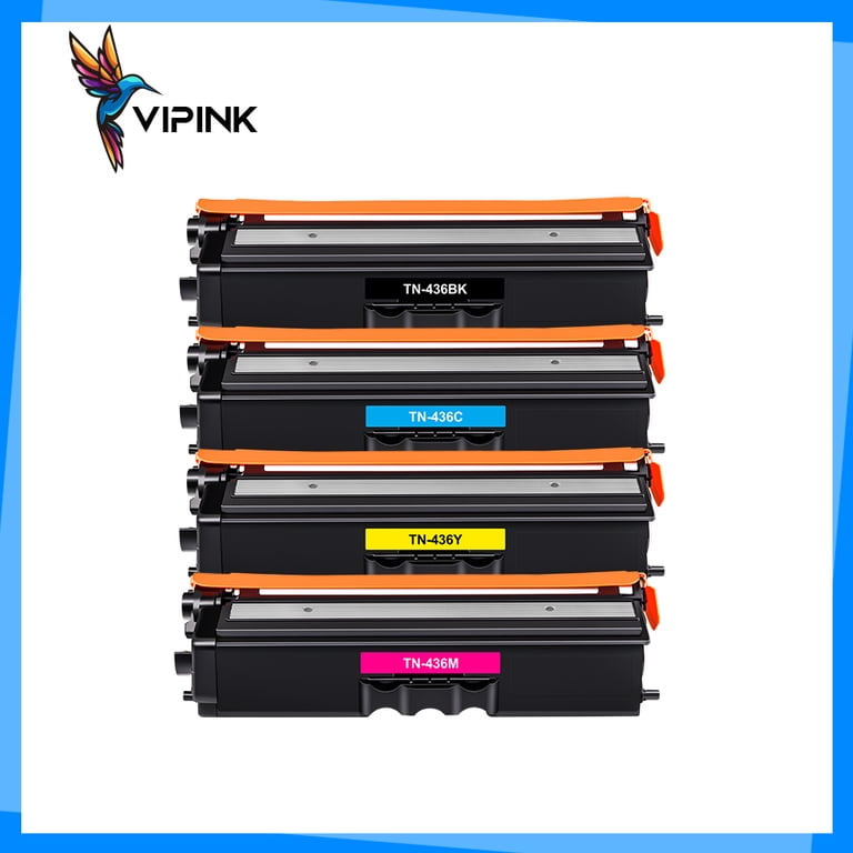 Vipink TN436 Toner Cartridge, Compatible for Brother TN436 TN433