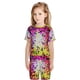 thumbnail image 5 of Balery Colorful Tie Dye Stained Glass 3 Conjunto de Pijama Infantil de Manga Corta con Estampado – Ropa de Dormir de Algodón Suave-3X-Large, 5 of 5