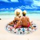 thumbnail image 5 of Fiudx Toalla de Playa Redonda de Microfibra, Tela Suave y Superligera, Secado Rápido, Resistente a La Arena, Multiusos, Ideal para Viajes y Piscinas, Manta Colorida de 152 Cm., 5 of 5