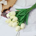 thumbnail image 2 of ReTeiv Artificial Flowers for Decoration 10PC Artificial Fake Flowers Bouquet Floral Wedding Bouquet Party Home Decor, 2 of 4