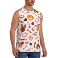 thumbnail image 2 of Gaeub Cute Dog Men's Sleeveless Muscle Shirts Workout Tank Tops, Odor Protection and Comfortable - Medium, 2 of 8