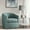 Green, variant on 300 Lbs Max Weight Swivel Chair, Teal Colored Upholstery With Indigo/gold Details, Solid Wood & Metal Structure, Base, High Density Foam Entryway Chair: 360° Rotation, Capacity, Upholstery, Metal,