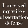 thumbnail image 3 of CafePress - I Survived My Wife's Dissertation Dark T Shirt - Men's Classic Graphic Cotton T-Shirt, 3 of 4